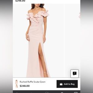 Ruched Ruffle Scuba Gown
Xscape